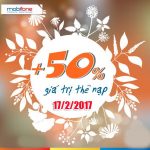 Khuyến mãi Mobifone cục bộ ngày 17/2/2017