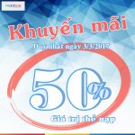 Mobifone khuyến mãi 50% thẻ nạp ngày 3/3/2017