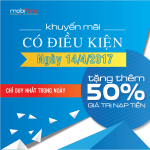 Mobifone khuyến mãi ngày 14/4