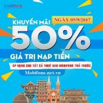 Mobifone khuyến mãi 5/9/2017 ưu đãi ngày vàng