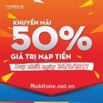 Mobifone khuyến mãi 26/8/2017 ưu đãi cục bộ