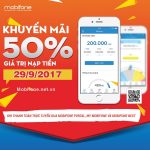 Mobifone khuyến mãi 29/9/2017 với 2 chương trình ưu đãi