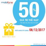 Mobifone khuyến mãi 8/12/2017 với 2 chương trình ưu đãi