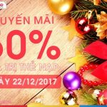 Mobifone khuyến mãi 22/12/2017 tặng 50% thẻ nạp