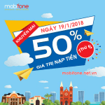 Mobifone khuyến mãi 19/1/2018 với 2 chương trình ưu đãi