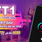 Đăng ký gói TT1 Mobifone miễn phí 200MB data + Free Tiktok