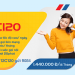 Đăng ký gói 12C120 Mobifone ưu đãi 1680GB data dùng trong 14 tháng