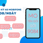 Đăng ký gói cước 4G Mobifone 1GB 1 ngày (30GB/tháng) dùng mạng thoải mái
