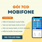 Đăng ký gói 7CD Mobifone ưu đãi 56GB, miễn phí gọi