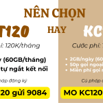 Nên chọn đăng ký gói cước PT120 Mobifone hay KC120 Mobifone?