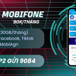 Đăng ký gói cước AGIP2 Mobifone chỉ 90k nhận 30GB, miễn phí dùng Tiktok, Facebook, MobiAgri